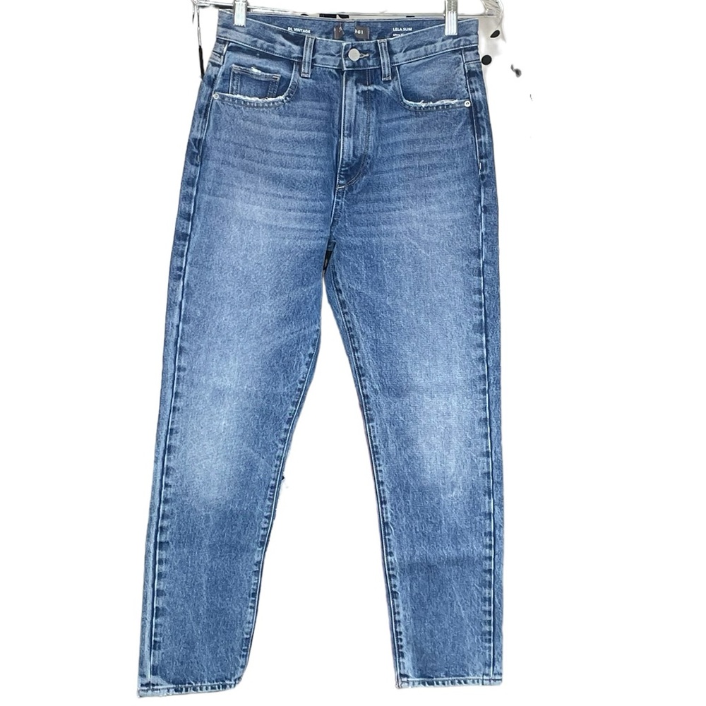DL1961 Women’s High-Rise Straight Leg Jeans - Light Blue Wash